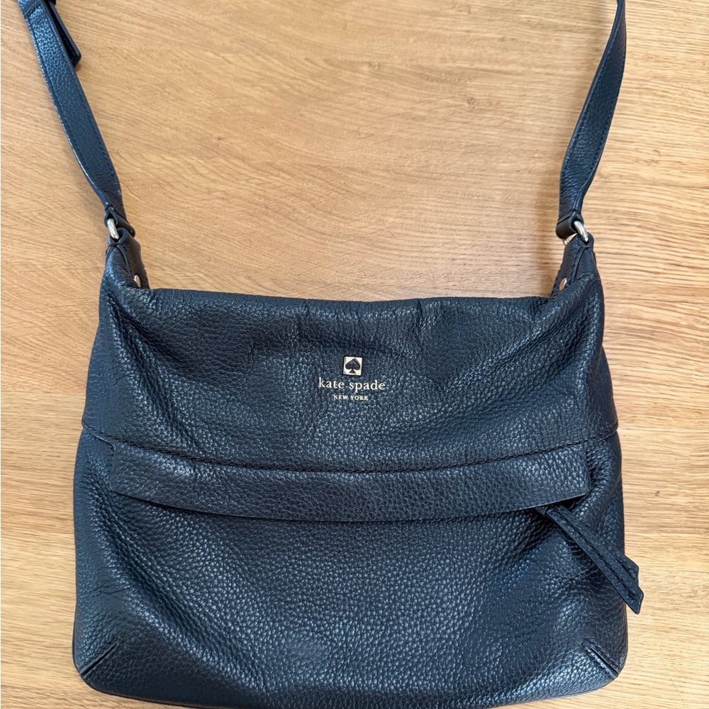 Kate Spade Navy Textured Shoulder Bag
